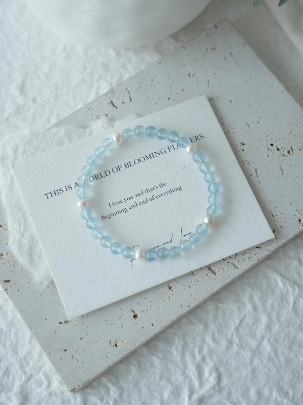 Mint Lagoon Aquamarine Bracelet