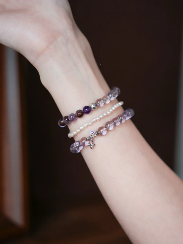 Lavender Wave Amethyst Bracelet