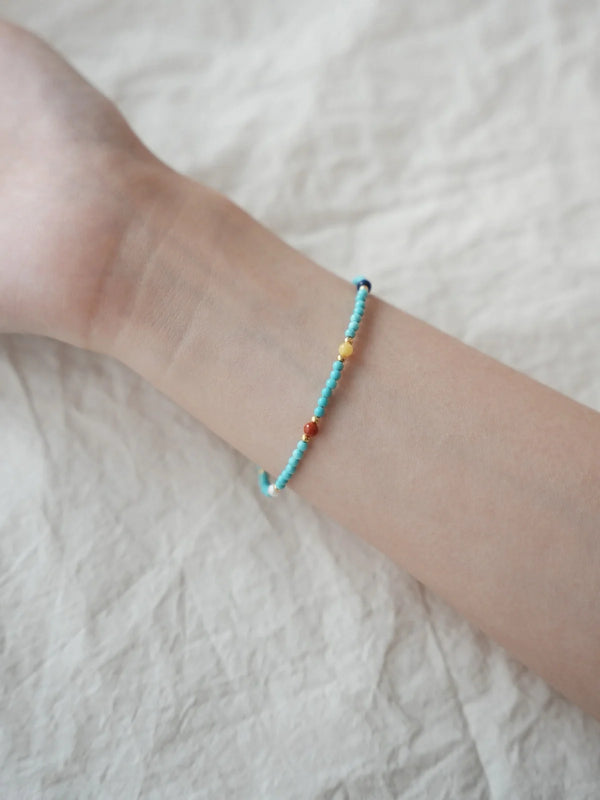 Bamboo Shadows Turquoise Bracelet