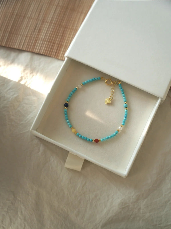 Bamboo Shadows Turquoise Bracelet