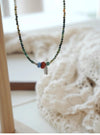 Floating Mist Phoenix Stone & Red Agate Necklace