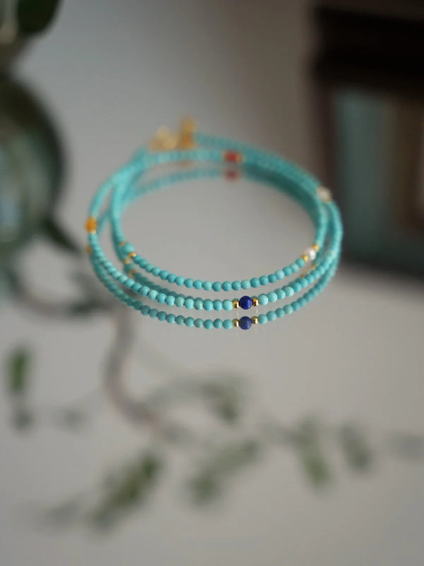 Bamboo Shadows Turquoise Necklace