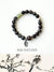 Ink Feather Silver Obsidian Bracelet
