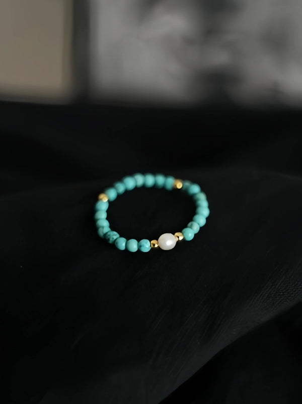 Sky / Blush / Leaf Crystal Ring