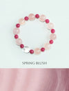 Spring Blush Rose Quartz & Rhodonite Bracelet