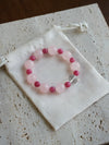 Spring Blush Rose Quartz & Rhodonite Bracelet