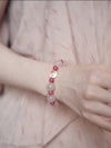 Spring Blush Rose Quartz & Rhodonite Bracelet