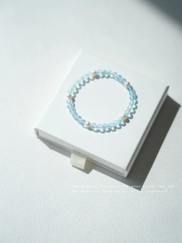 Mint Lagoon Aquamarine Bracelet