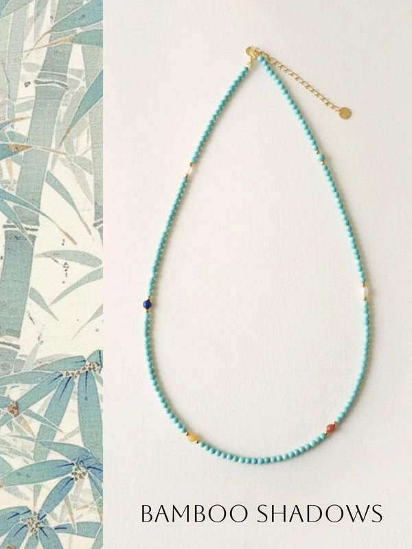 Bamboo Shadows Turquoise Necklace