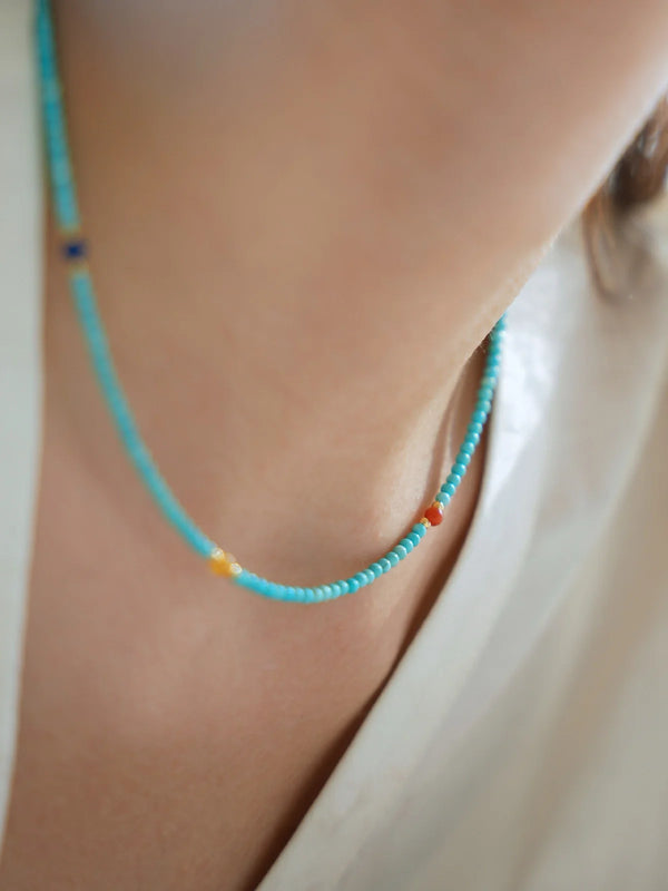 Bamboo Shadows Turquoise Necklace