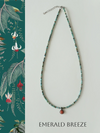 Emerald Breeze Red Agate & Turquoise Necklace