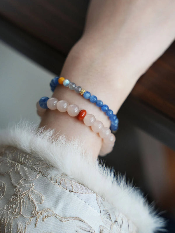 Misty Hill Rose Chalcedony Bracelet